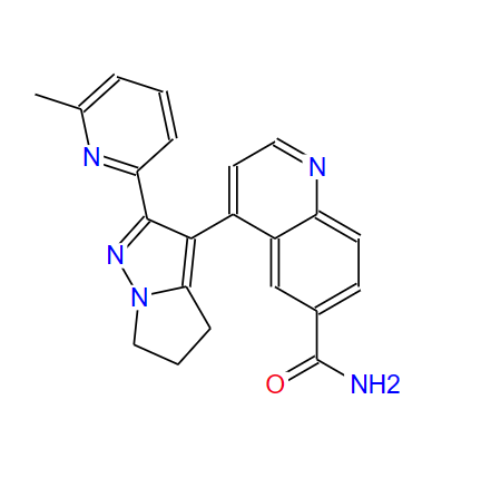 4-(2-(6-甲基吡啶-2-基)-5,6-二氢-4H-吡咯并[1,2-b]吡唑-3-基)喹啉-6-甲酰胺,Galunisertib
