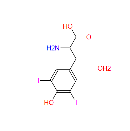 3,5-二碘-DL-酪氨酸二水物,DL-3,5-diiodo- Tyrosine hydrate (1:2)