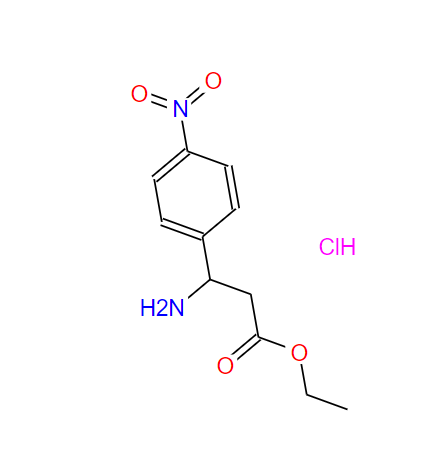 DL-3-氨基-3-(4-硝基苯基)丙酸乙酯盐酸盐,DL-3-Amino-3-(4-nitrophenyl)propanoic acid ethyl ester hydrochloride