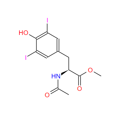 N-乙酰基-3,5-二碘-DL-酪氨酸甲酯,DL-N-acetyl-3,5-diiodo- Tyrosine methyl ester