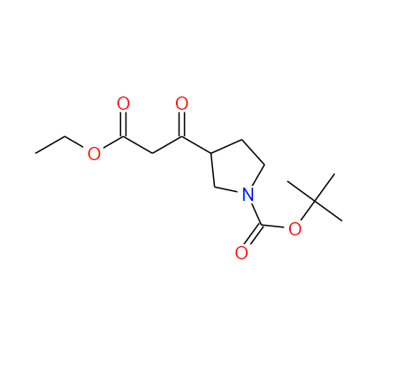 3-(1-boc-3-吡咯烷)-3-氧代丙酸乙酯,Ethyl 1-Boc-b-oxo-3-pyrrolidinepropanoate
