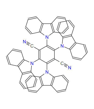 2,3,5,6-四(9-咔唑基)-对苯二腈,2,3,5,6-tetrakis(carbazol-9-yl)-1,4-dicyanobenzene