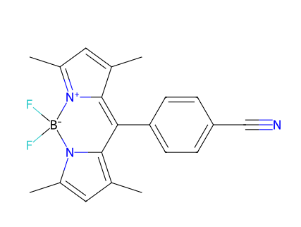 4,4-二氟-8(4'-苯腈)-1,3,5,7-四甲基-4-BORA-3A,4A-DIAZA-S-INDACENE,4,4-Difluoro-8(4'-cyanophenyl)-1,3,5,7-tetramethyl-4-bora-3a,4a-diaza-s-indacene