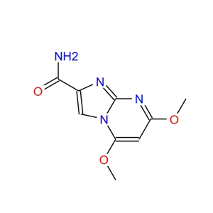 5,7-dimethoxyimidazo<1,2-a>pyrimidine-2-carboxamide 156756-52-4