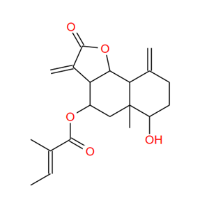 8BETA-顺芷酸喘诺木烯内酯,8beta-Tigloyloxyreynosin