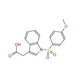1-[(4-methoxyphenyl)sulfonyl]-1H-3-indole-3-acetic acid 888504-80-1