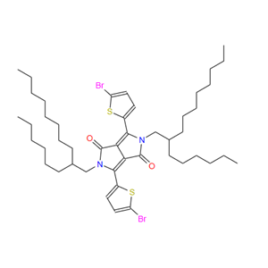 1000623-98-2；2,5-二(2-己基癸基)-3,6-二(5-溴噻吩基)-吡咯并吡咯二酮；
