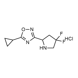 5-環(huán)丙基-3-(4,4-二氟吡咯烷-2-基)-1,2,4-噁二唑鹽酸鹽,5-Cyclopropyl-3-(4,4-difluoropyrrolidin-2-yl)-1,2,4-oxadiazole hydrochloride