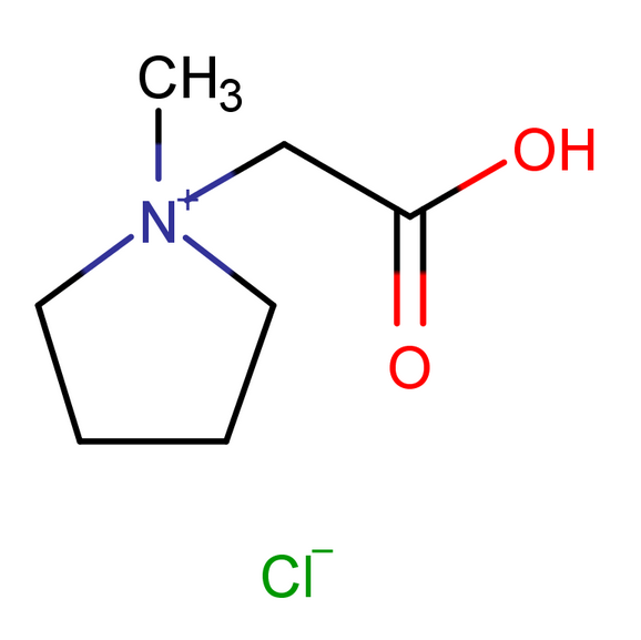 N-羧甲基-N-甲基吡咯烷氯盐,1-Carboxy-1-methyl-pyrrolidinium chloride