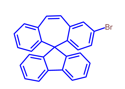2-bromospiro[dibenzo[a,d][7]annulene-5,9'-fluorene],2-bromospiro[dibenzo[a,d][7]annulene-5,9'-fluorene]