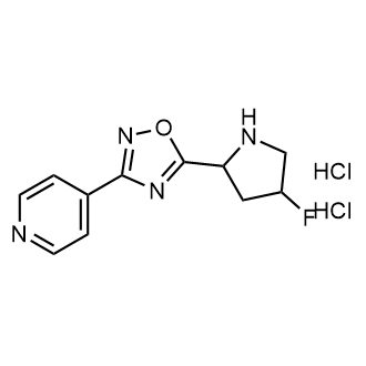 4-[5-(4-氟吡咯烷-2-基)-1,2,4-噁二唑-3-基]吡啶二盐酸盐,4-[5-(4-Fluoropyrrolidin-2-yl)-1,2,4-oxadiazol-3-yl]pyridine dihydrochloride