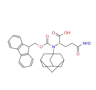 N-芴甲氧羰基-N'-1-金刚烷基-L-谷氨酰胺,(2S)-4-[(adamantan-1-yl)carbamoyl]-2-({[(9H-fluoren-9-yl)methoxy]carbonyl}amino)butanoic acid