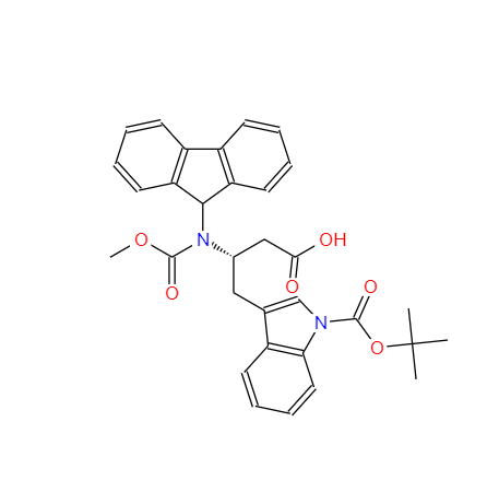 N-芴甲氧羰基-beta-高色氨酸(叔丁氧羰基),Fmoc-beta-HomoTrp(Boc)-OH