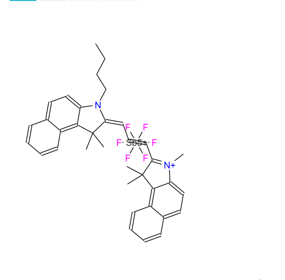 2-[3-(3-丁基-1,3-二氫-1,1-二甲基-2H-苯並[E]吲哚-2-亞基)-1-丙烯-1-基]-1,1,3-三甲基-1H-苯並[E]吲哚六氟銻酸鹽,2-[3-(3-Butyl-1,3-dihydro-1,1-dimethyl-2H-benz[e]indol-2-ylidene)-1-propen-1-yl]-1,1,3-trimethyl-1H-benz[e]indolium hexafluoroantimonate(1:1)