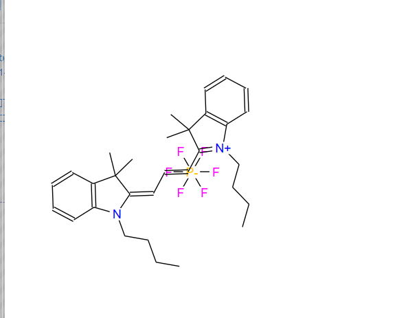 1-丁基-2-[3-(1-丁基-1,3-二氫-3,3-二甲基-2H-吲哚-2-亞基)-1-丙烯-1-基]-3,3-二甲基-3H-吲哚六氟磷酸鹽,1-Butyl-2-[3-(1-butyl-1,3-dihydro-3,3-dimethyl-2H-indol-2-ylidene)-1-propen-1-yl]-3,3-dimethyl-3H-indolium hexafluorophosphate (1:1)