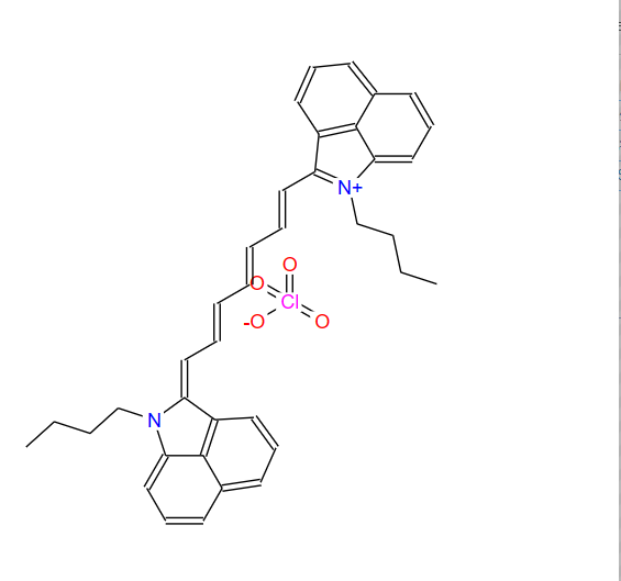 3-丁基-2-[7-(1-丁基-1H-苯並[CD]吲哚-2-亞基)-1,3,5-庚三烯-1-基]-苯並[CD]吲哚過氯酸鹽,1-Butyl-2-[7-(1-butyl-1H-benz[cd]indol-2-ylidene)-1,3,5-heptatrien-1-yl]-benz[cd]indolium perchlorate (1:1)