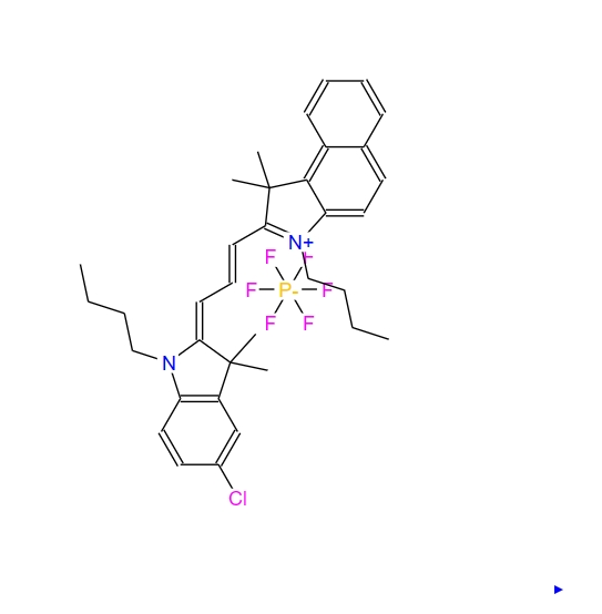 3-丁基-2-[3-(1-丁基-5-氯-1,3-二氫-3,3-二甲基-2H-吲哚-2-亞基)-1-丙烯-1-基]-1,1-二甲基-1H-苯並[E]吲哚六氟磷酸鹽,3-Butyl-2-[3-(1-butyl-5-chloro-1,3-dihydro-3,3-dimethyl-2H-indol-2-ylidene)-1-propen-1-yl]-1,1-dimethyl-1H-benz[e]indolium hexafluorophosphate (1:1)