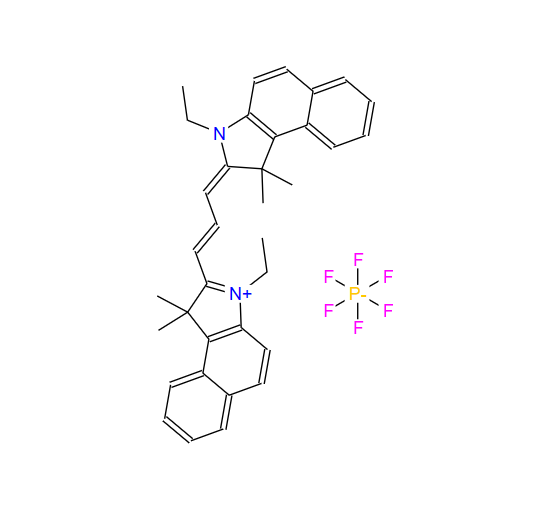 3-乙基-2-[3-(3-乙基-1,3-二氢-1,1-二甲基-2H-苯并[E]吲哚-2-亚基)-1-丙烯-1-基]-1,1-二甲基-1H-苯并[E]吲哚六氟磷酸盐,3-Ethyl-2-[3-(3-ethyl-1,3-dihydro-1,1-dimethyl-2H-benz[e]indol-2-ylidene)-1-propen-1-yl]-1,1-dimethyl-1H-benz[e]indolium hexafluorophosphate(1-) (1:1)