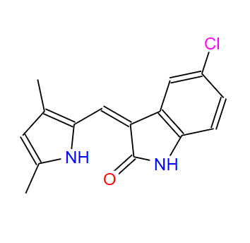 (3Z)-5-氯-3-[(3,5-二甲基-1H-吡咯-2-基)亞甲基]-1,3-二氫-2H-吲哚-2-酮,5-CHLORO-3-[(3,5-DIMETHYLPYRROL-2-YL)METHYLENE]-2-INDOLINONE