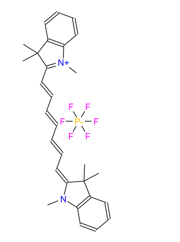 2-[7-(1,3-二氫-1,3,3-三甲基-2H-吲哚-2-亞基)-1,3,5-庚三烯-1-基]-1,3,3-三甲基-3H-吲哚六氟磷酸鹽,2-[7-(1,3-Dihydro-1,3,3-trimethyl-2H-indol-2-ylidene)-1,3,5-heptatrien-1-yl]-1,3,3-trimethyl-3H-indolium hexafluorophosphate (1:1)