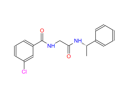 3-氯-N-[2-氧代-2-[[(1S)-1-苯基乙基]氨基]乙基]苯甲酰胺