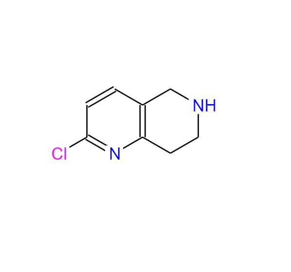 2-氯-5,6,7,8-四氢-1,6-萘啶,1,6-Naphthyridine, 2-chloro-5,6,7,8-tetrahydro-
