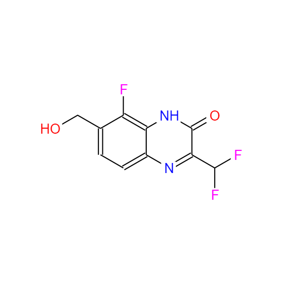 3-(二氟甲基)-8-氟-7-(羟甲基)喹喔啉-2(1H)-酮,2(1H)-Quinoxalinone, 3-(difluoromethyl)-8-fluoro-7-(hydroxymethyl)-