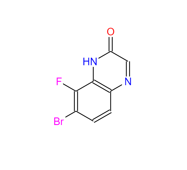 7-溴-8-氟喹喔啉-2(1H)-酮,2(1H)-Quinoxalinone, 7-bromo-8-fluoro-