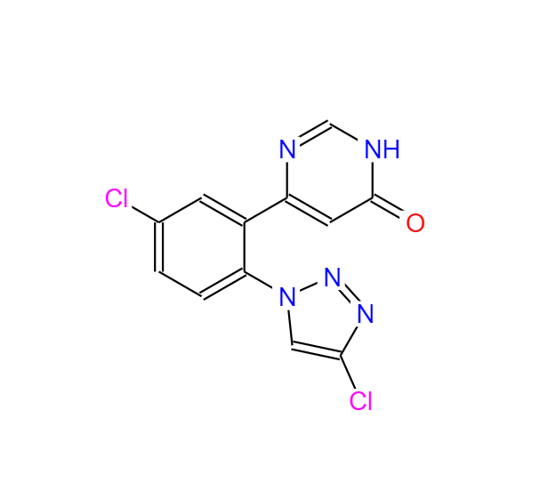 6-(5-氯-2-(4-氯-1H-1,2,3-三唑-1-基)苯基)嘧啶-4-醇,6-(5-chloro-2-(4-chloro-1H-1,2,3-triazol-1-yl)phenyl)pyrimidin-4-ol