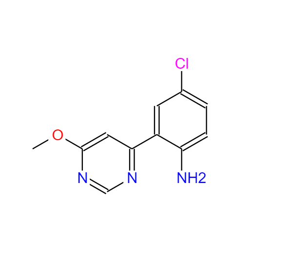 4-氯-2-(6-甲氧基嘧啶-4-基)苯胺,4-chloro-2-(6-methoxypyrimidin-4-yl)aniline