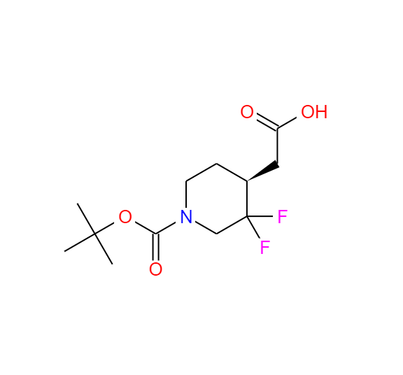 (S)-2-(1-(tert-butoxycarbonyl)-3,3-difluoropiperidin-4-yl)acetic acid,(S)-2-(1-(tert-butoxycarbonyl)-3,3-difluoropiperidin-4-yl)acetic acid
