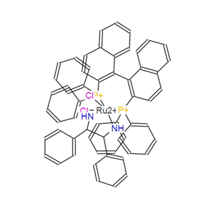 212143-23-2；二氯[(R)-(+)-2,2'-二(二苯基膦基)-1,1'-联萘基][(1R,2R)-(+)-1,2-二苯基乙二胺]钌(II)