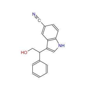 3-(2-hydroxy-1-phenyl-ethyl)-1H-indole-5-carbonitrile 911104-50-2