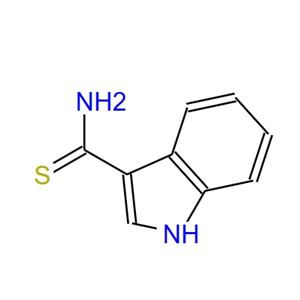 吲哚-3-硫代甲酰胺,1H-INDOLE-3-CARBOTHIOIC ACID AMIDE