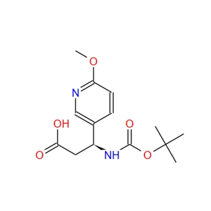 N-Boc-S-3-氨基-3-(6-甲氧基-3-吡啶基)丙酸,N-Boc-S-3-Amino-3-(6-methoxy-3-pyridyl) propionic acid