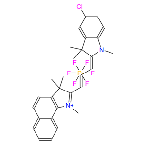 2-[3-(5-氯-1,3-二氫-1,3,3-三甲基-2H-吲哚-2-亞基)-1-丙烯-1-基]-1,3,3-三甲基-3H-苯並[G]吲哚六氟磷酸鹽,2-[3-(5-Chloro-1,3-dihydro-1,3,3-trimethyl-2H-indol-2-ylidene)-1-propen-1-yl]-1,3,3-trimethyl-3H-benz[g]indolium hexafluorophosphate (1:1)