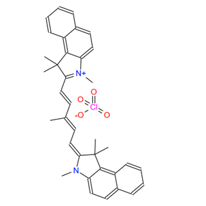 2-[5-(1,3-二氫-1,1,3-三甲基-2H-苯並[E]吲哚-2-亞基)-3-甲基-1,3-戊二烯-1-基]-1,1,3-三甲基-1H-苯並[E]吲哚過氯酸鹽,2-[3-(5-Chloro-1,3-dihydro-1,3,3-trimethyl-2H-indol-2-ylidene)-1-propen-1-yl]-1,3,3-trimethyl-3H-benz[g]indolium hexafluorophosphate (1:1)