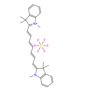 2-[7-(1,3-二氫-1,3,3-三甲基-2H-吲哚-2-亞基)-1,3,5-庚三烯-1-基]-1,3,3-三甲基-3H-吲哚六氟磷酸鹽,2-[7-(1,3-Dihydro-1,3,3-trimethyl-2H-indol-2-ylidene)-1,3,5-heptatrien-1-yl]-1,3,3-trimethyl-3H-indolium hexafluorophosphate (1:1)