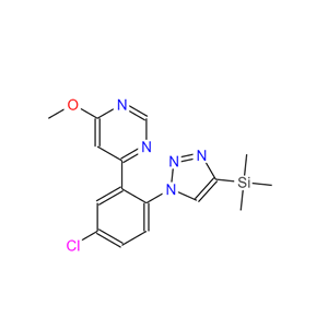 Pyrimidine, 4-[5-chloro-2-[4-(trimethylsilyl)-1H-1,2,3-triazol-1-yl]phenyl]-6-methoxy-