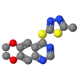 6,7-二甲氧基-4-[(5-甲基-1,3,4-噻二唑-2-基)硫基]喹唑啉；1225451-84-2