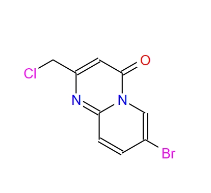 7-bromo-2-(chloromethyl)-4H-pyrido[1,2-a]pyrimidin-4-one,7-bromo-2-(chloromethyl)-4H-pyrido[1,2-a]pyrimidin-4-one