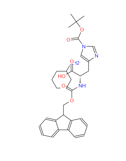 1-[叔丁氧羰基]-N-[芴甲氧羰基]-L-组氨酸环己基铵盐,Fmoc-L-His(Boc)-OH DCHA