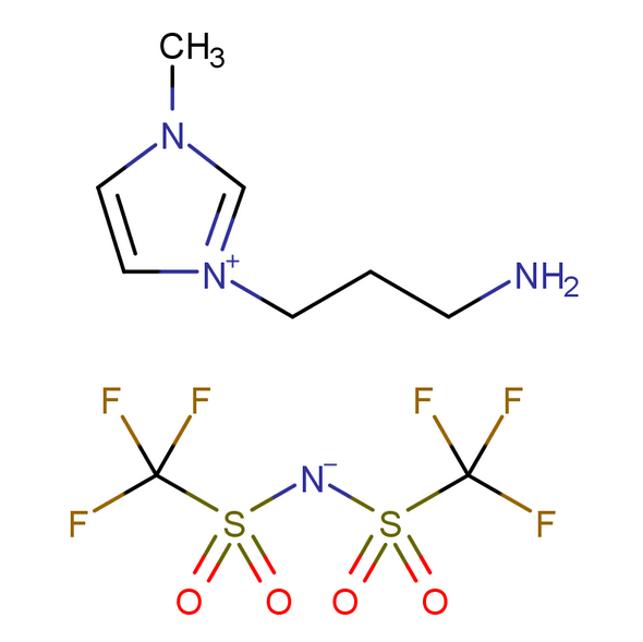 1-胺丙基-3-甲基咪唑雙（三氟甲烷磺酰）亞胺鹽,1-aminopropyl-3-methylimidazolium bis((trifluoromethyl)sulfonyl)imide