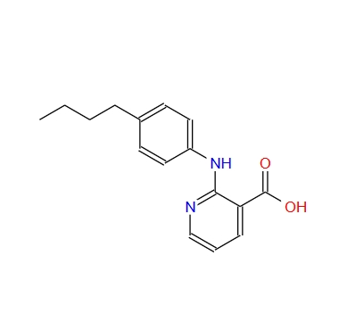 2-(4-butyl-anilino)-nicotinic acid,2-(4-butyl-anilino)-nicotinic acid