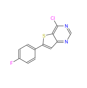 4-氯-6-(4-氟苯基)噻吩并[3,2-D]嘧啶,4-CHLORO-6-(4-FLUOROPHENYL)THIENO[3,2-D]PYRIMIDINE