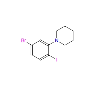 1-(5-Bromo-2-iodophenyl)piperidine,1-(5-Bromo-2-iodophenyl)piperidine