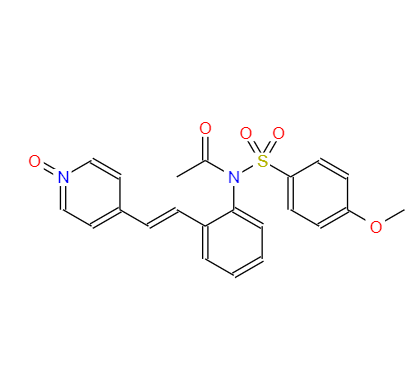 (E)-4-[2-[2-[N-乙酰基-N-[(4-甲氧基苯基)磺酰]氨基]苯基]乙烯基]吡啶 1-氧化物,HMN-214