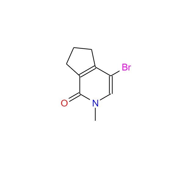 4-溴-2-甲基-2,5,6,7-四氢1H-环戊并[C]吡啶-1-酮,1H-Cyclopenta[c]pyridin-1-one, 4-bromo-2,5,6,7-tetrahydro-2-methyl-