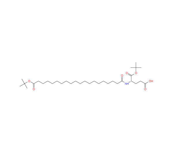 L-Glutamic acid, N-[20-(1,1-dimethylethoxy)-1,20-dioxoeicosyl]-, 1-(1,1-dimethylethyl) ester,L-Glutamic acid, N-[20-(1,1-dimethylethoxy)-1,20-dioxoeicosyl]-, 1-(1,1-dimethylethyl) ester