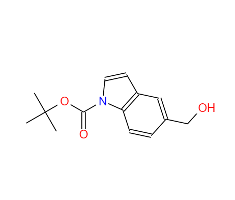 N-BOC-5羥甲基吲哚,1H-Indole-1-carboxylic acid, 5-(hydroxyMethyl)-, 1,1-diMethylethyl ester